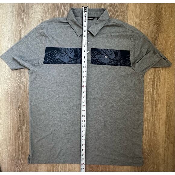 Travis Mathew|Golf Polo|Tropical Leaves|Blue|SZ XL - Picture 5 of 7
